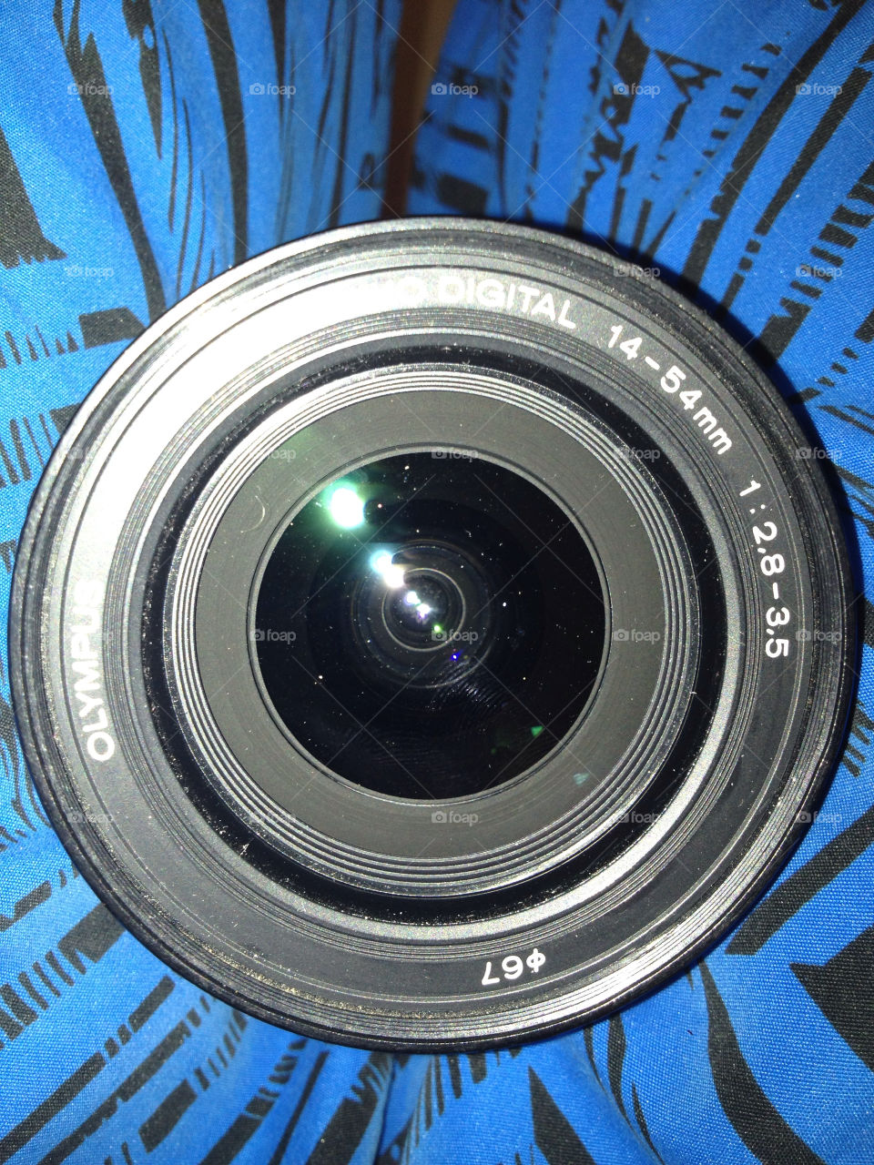 blue camera flash lens by a.bilbaisi