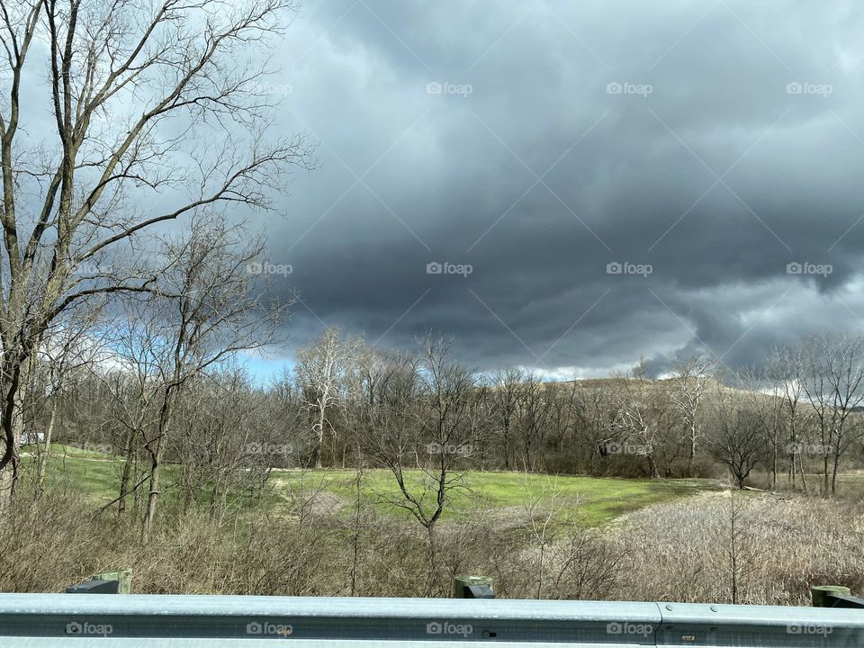 Dark clouds of spring!