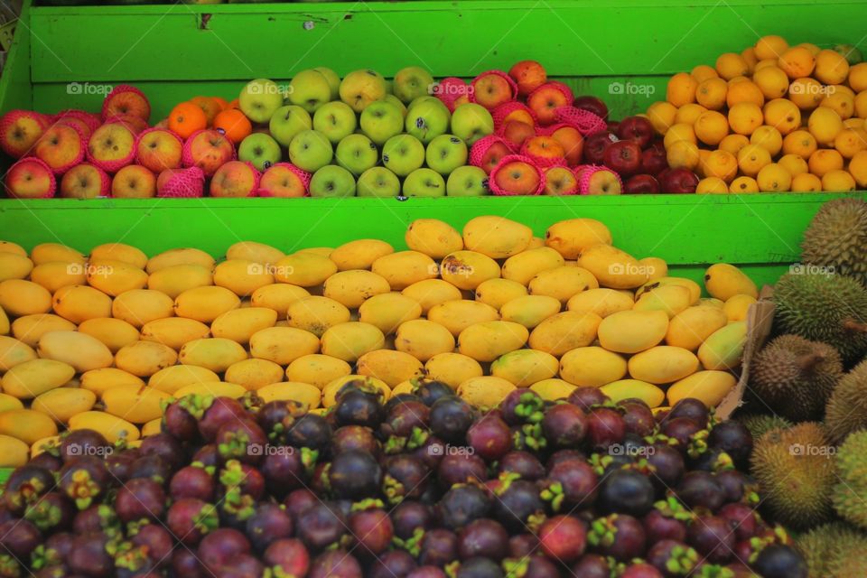 tropical fruits sold.on the street