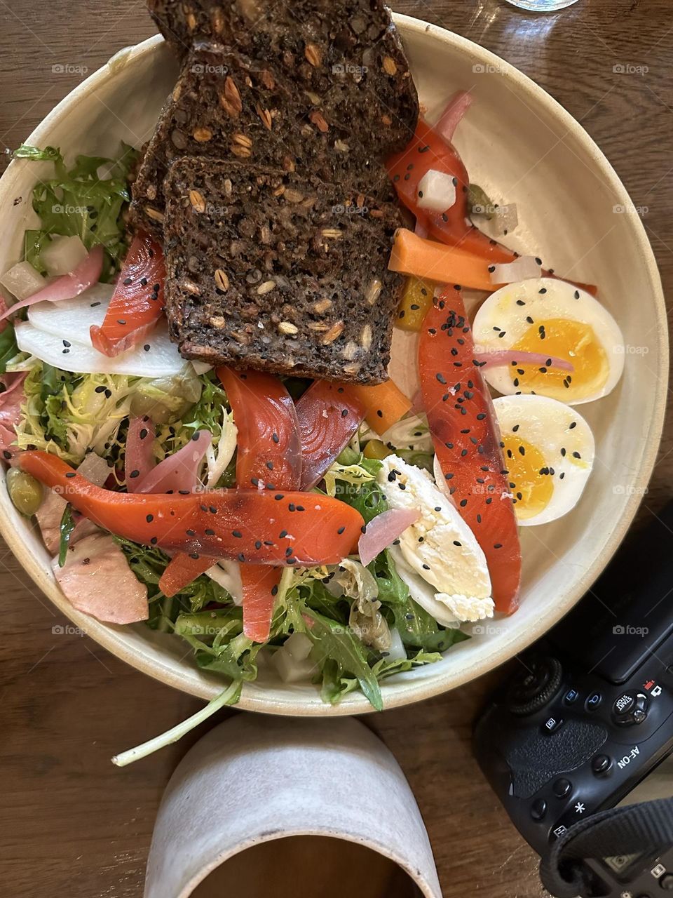 Salad in a plate