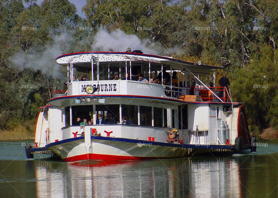 water river boat tourists by kshapley