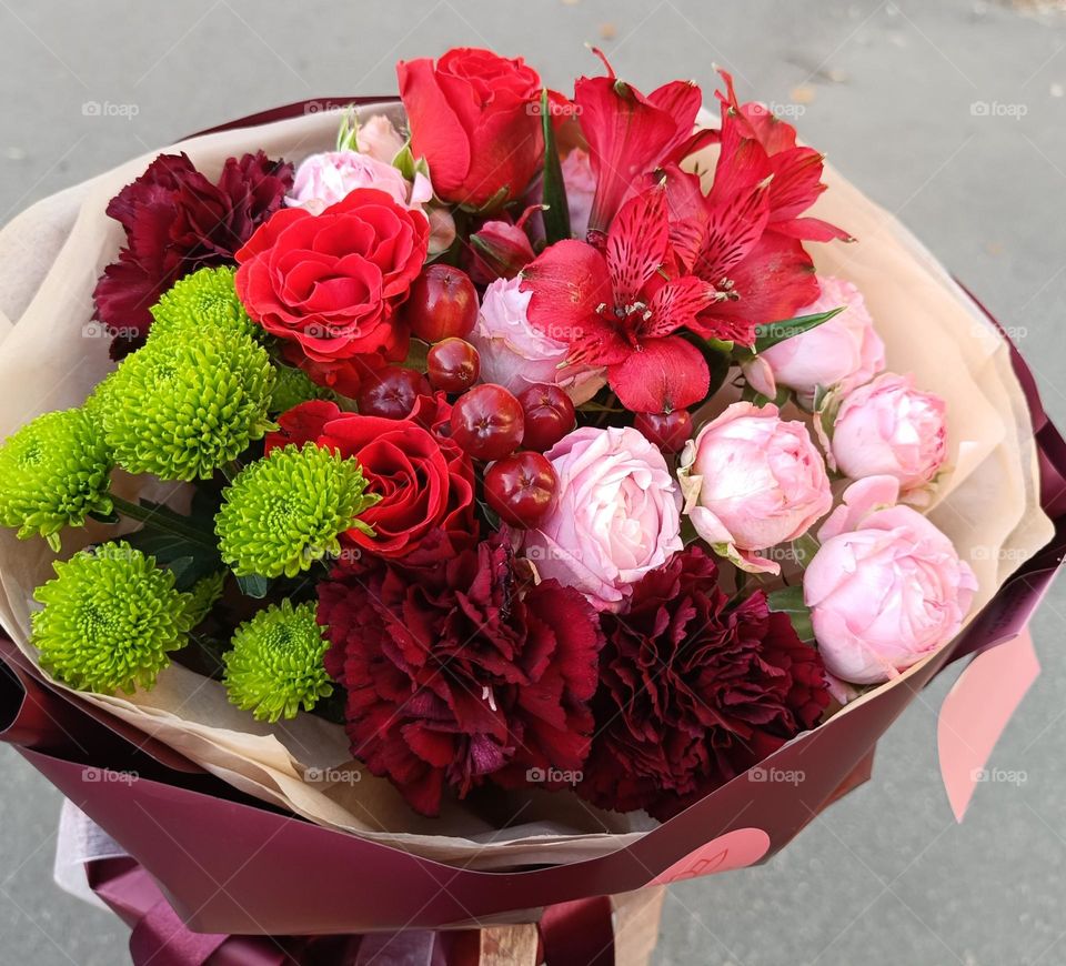 A gorgeous bouquet of flowers