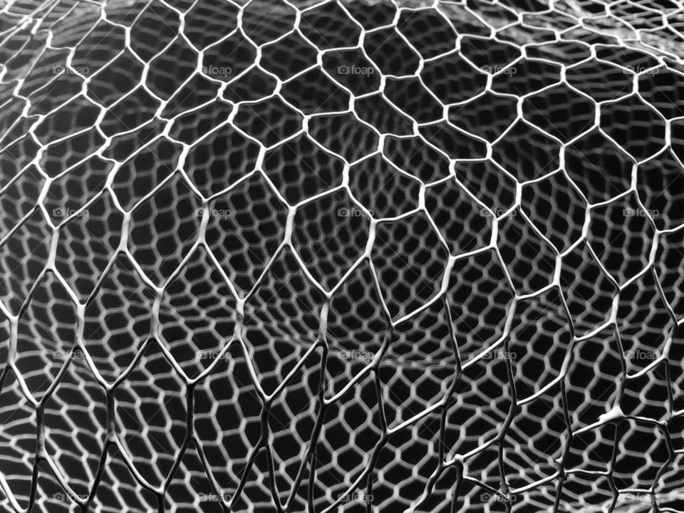 Full frame of wire netting textured