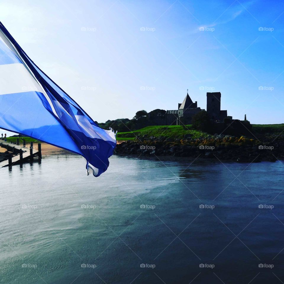 Ancient castle on the island