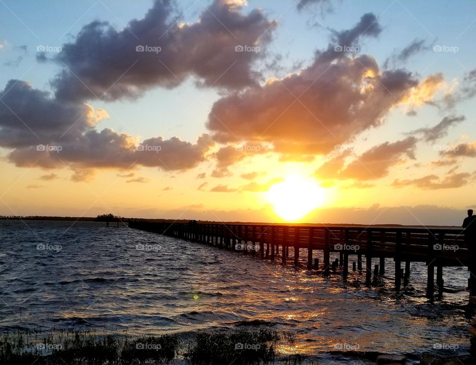 Sunset at the pier