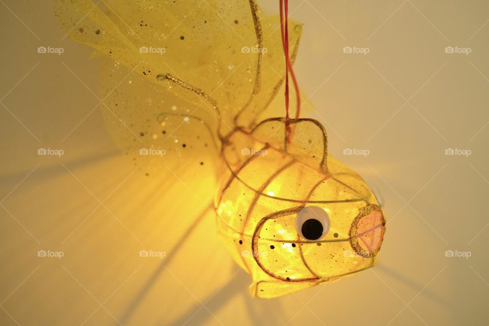 Celebrate Mid-Autumn festival with bamboo lantern.