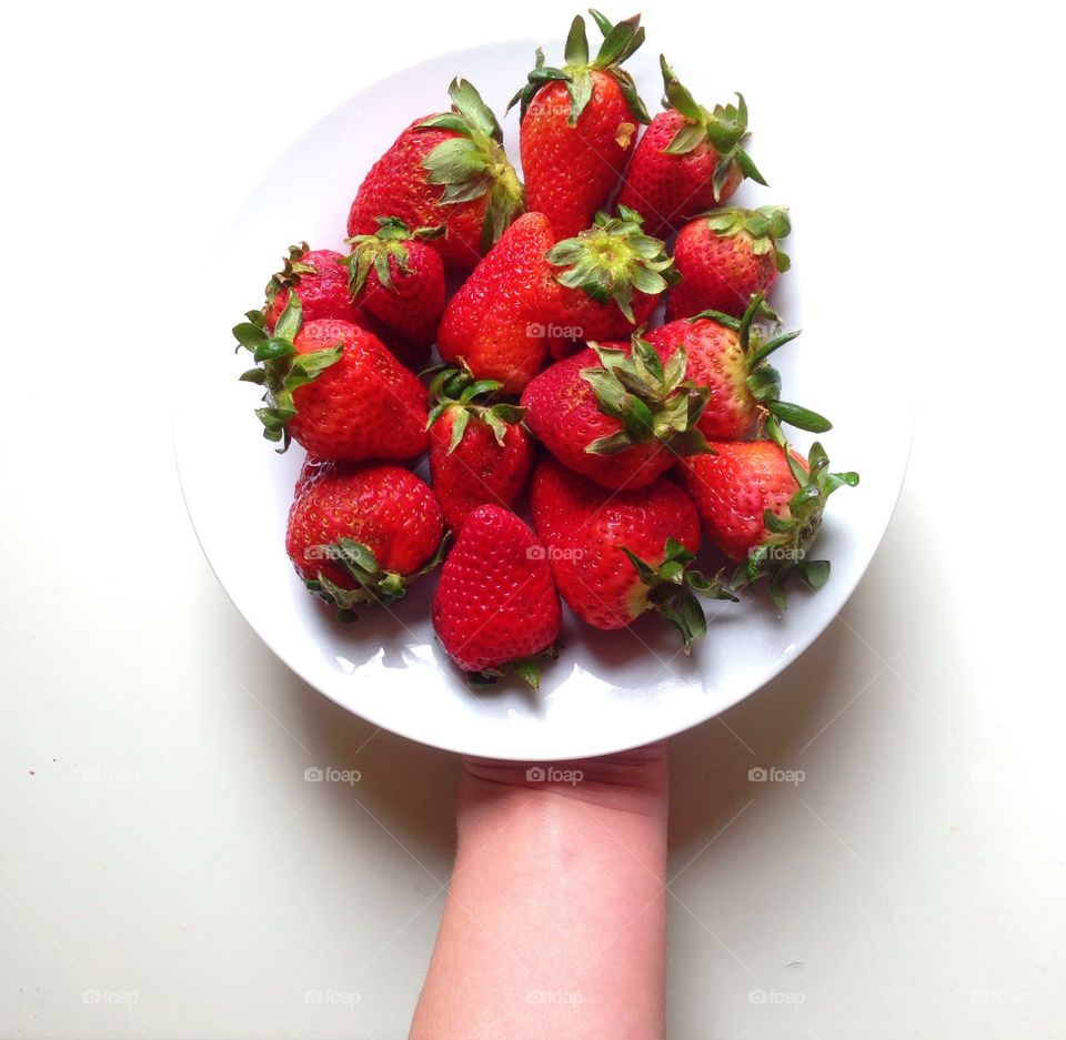Fresh 🍓. Healthy strawberry snack