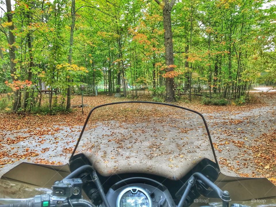 Enjoying the fall weather for wheeling 