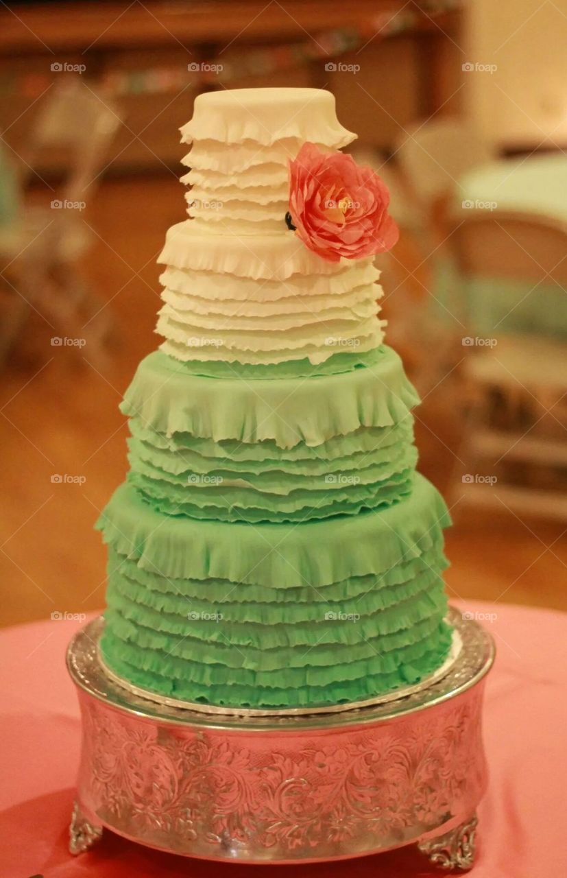 Ombré Wedding Cake 2014