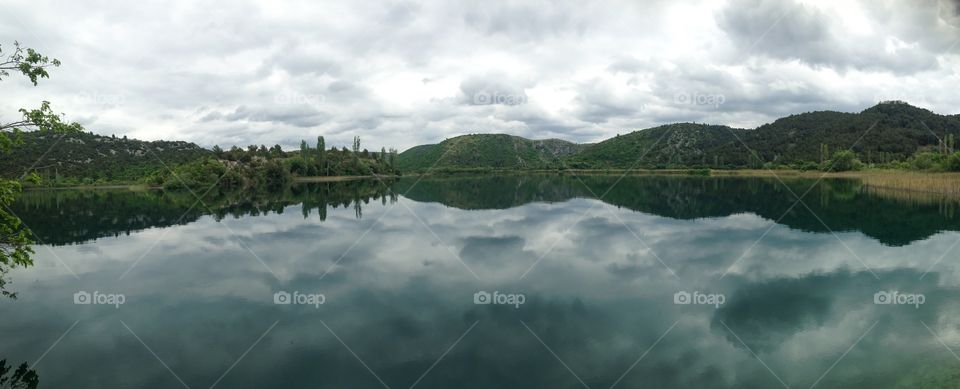 Lake. Krka national park. Croatia