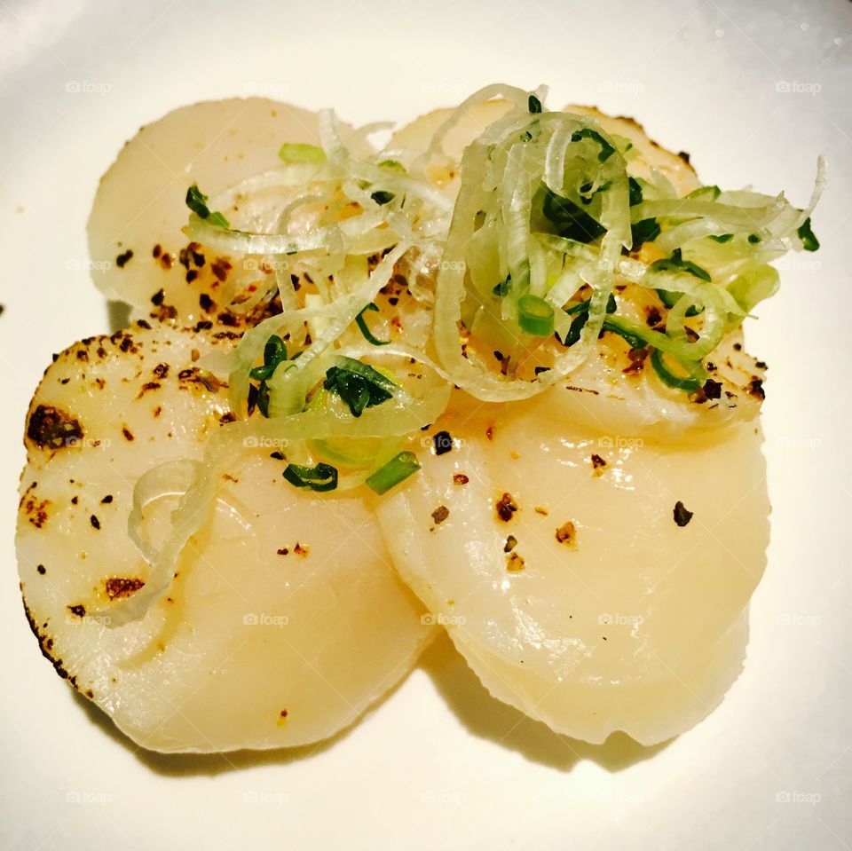 Hotate sushi shell japanese food