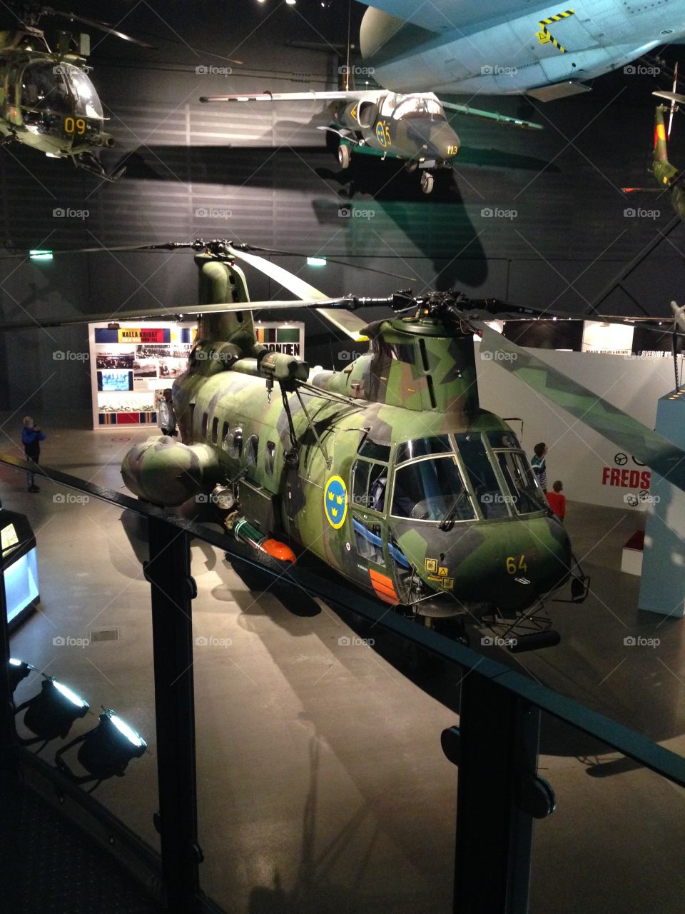 Old swedish military helikopter 