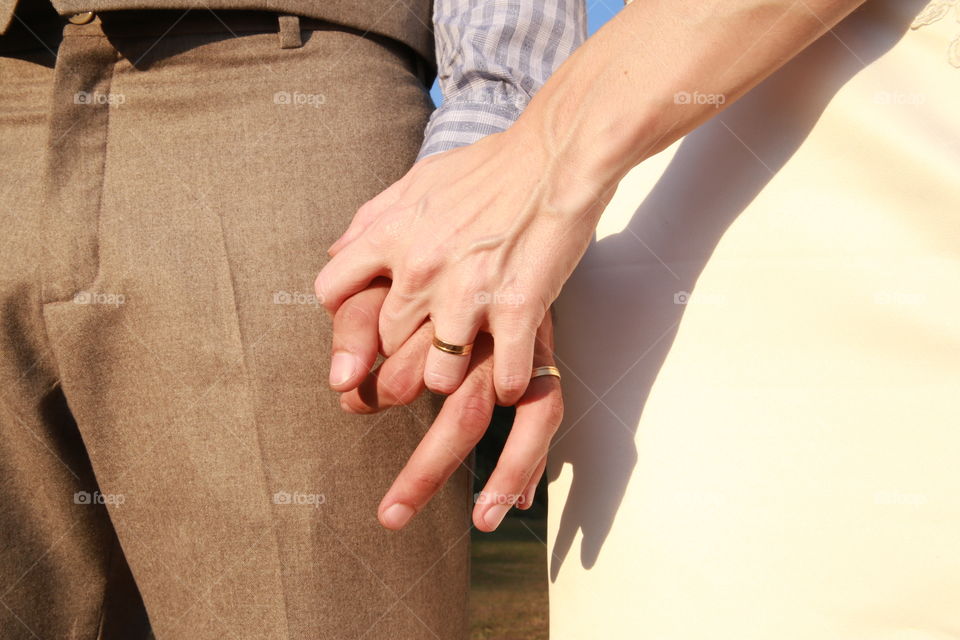 Close-up of hold hands