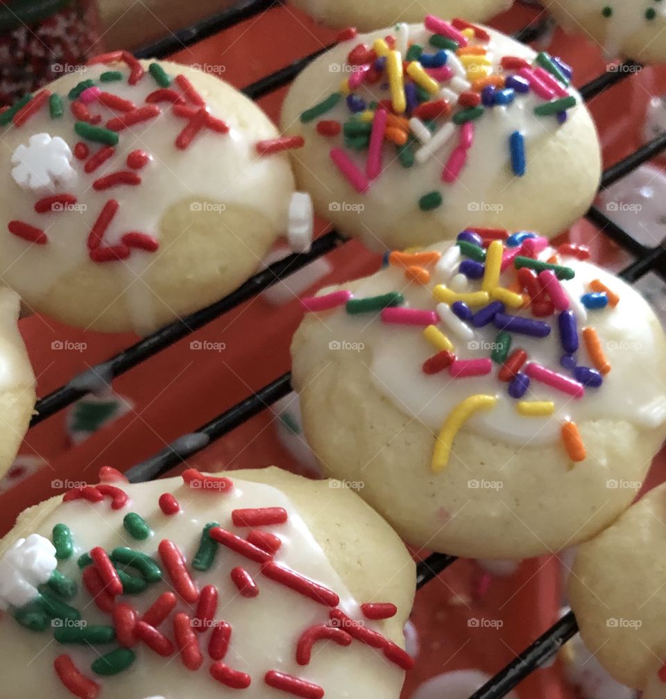 Italian ricotta cheese cookies Christmas tradition 