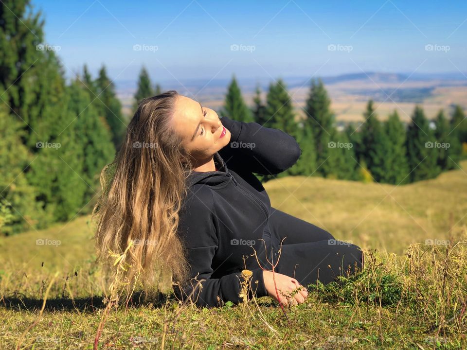 Woman hiking 