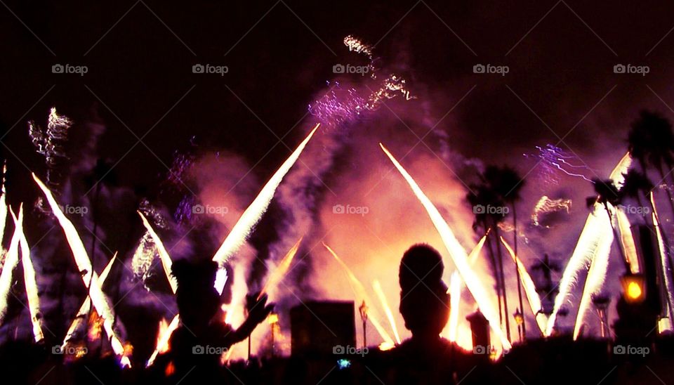 Fourth of July fireworks celebration