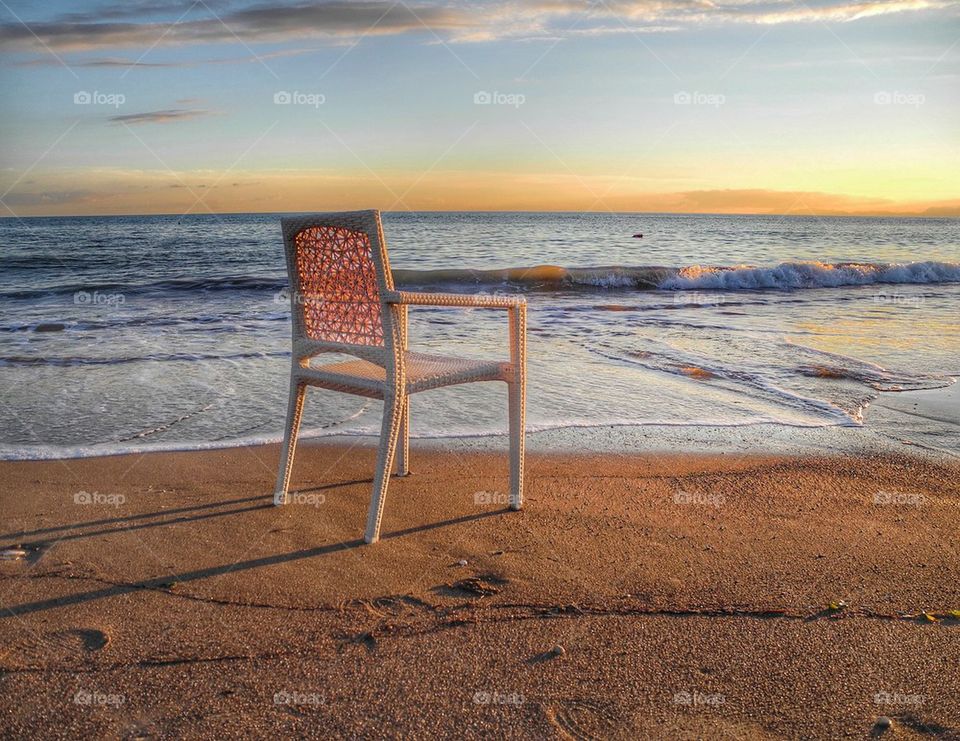 Chair on beach