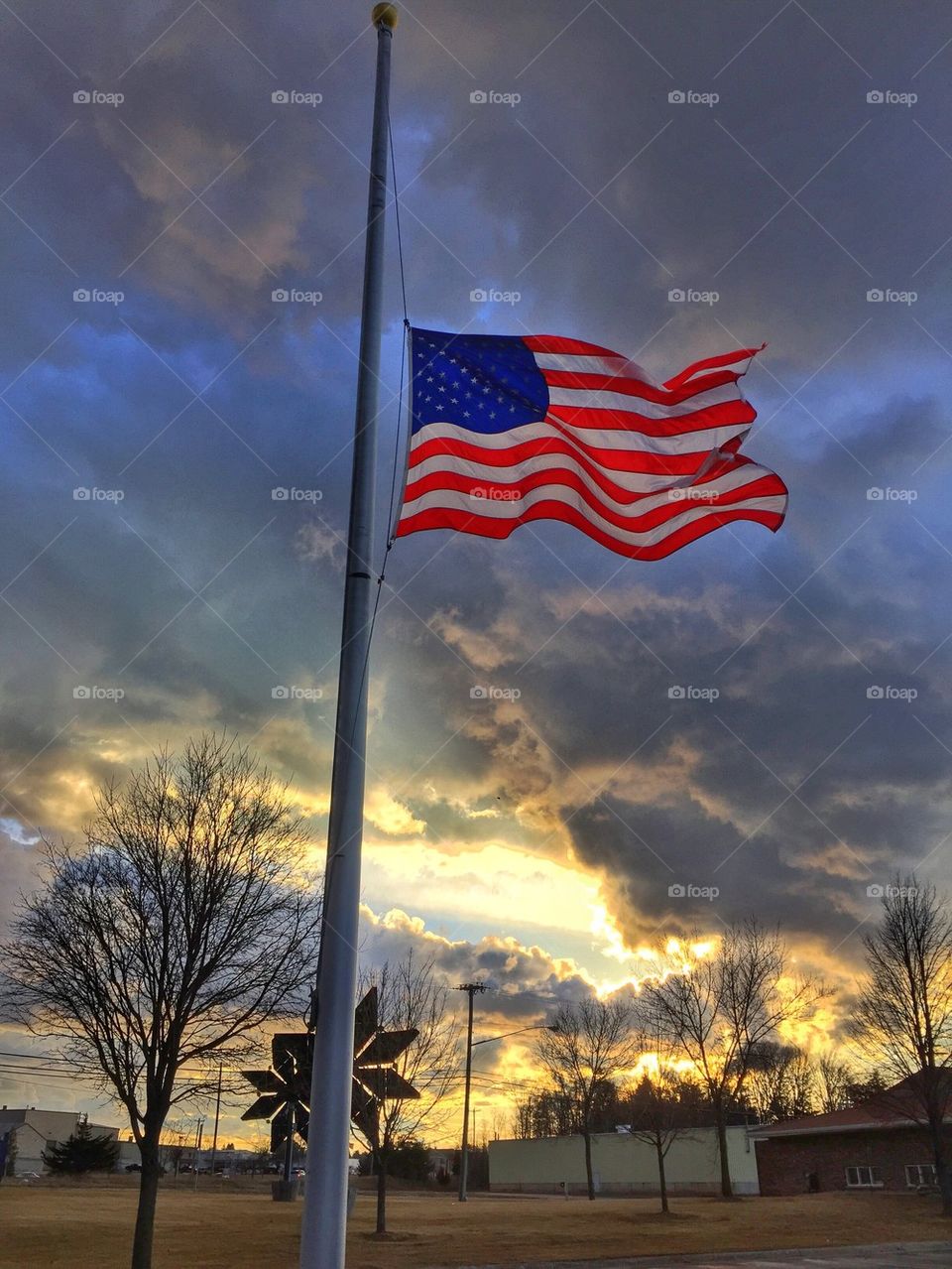 Half mast