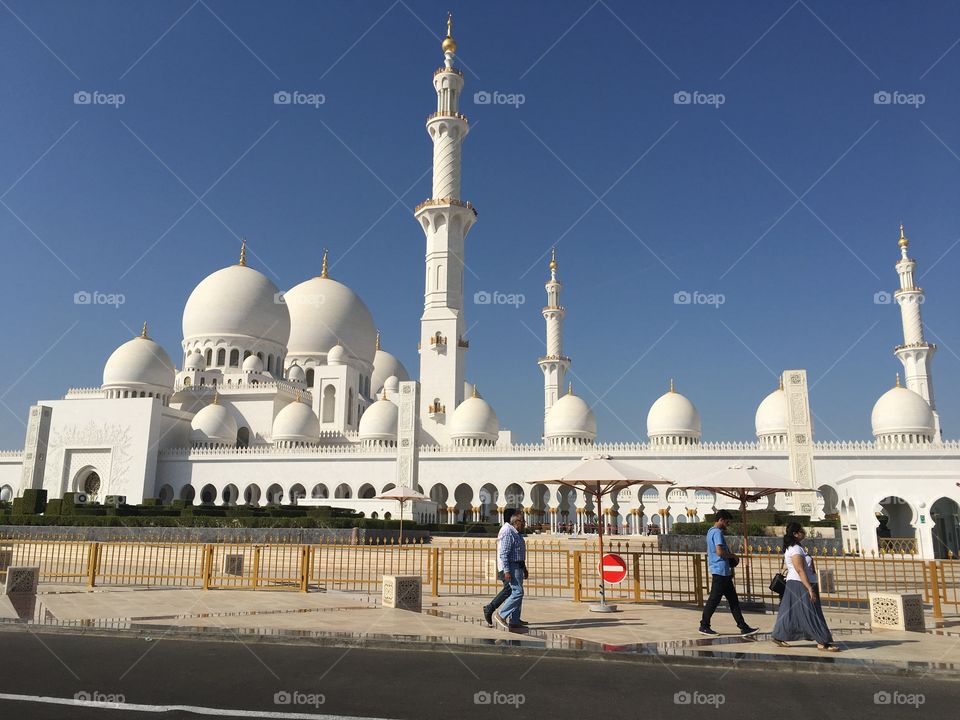 White mosque In Dubai