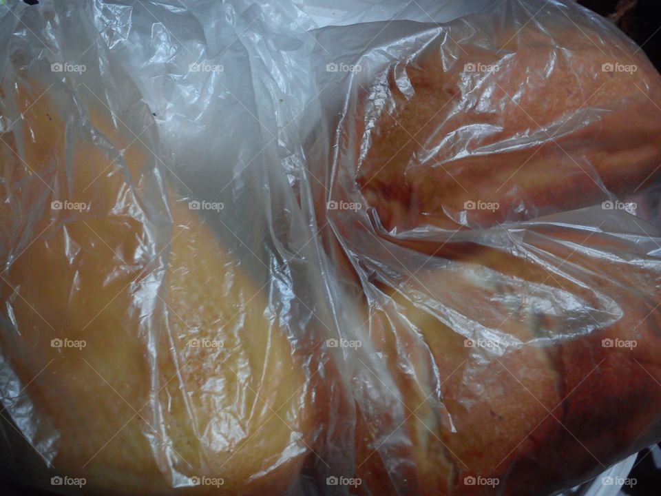 Bread in Transparent Plastic