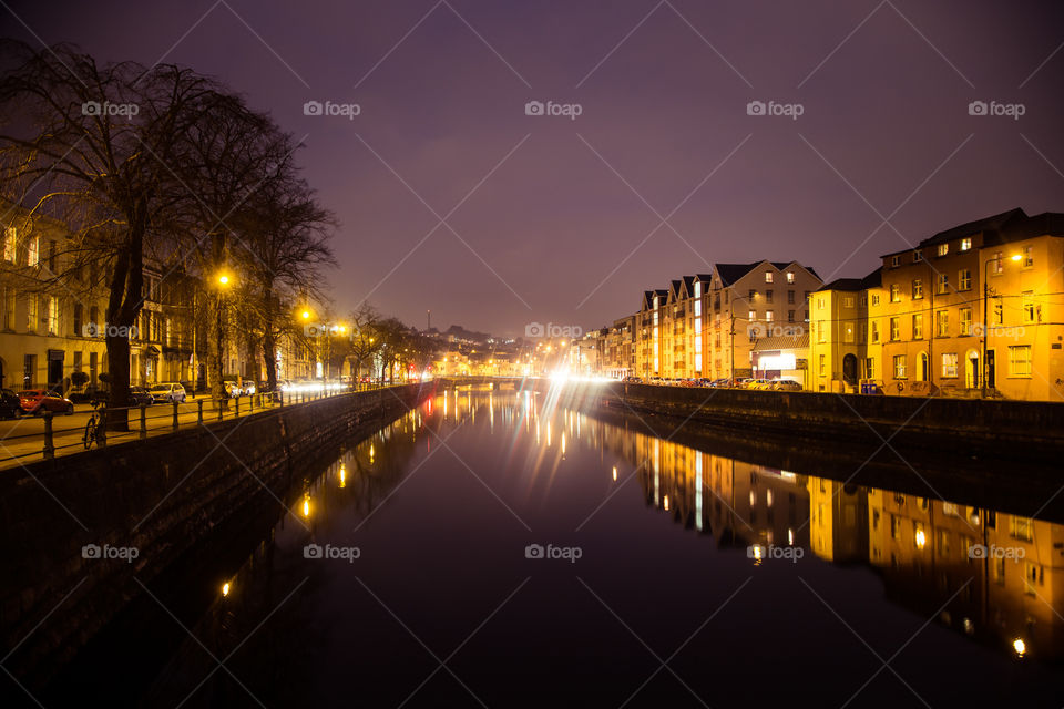 City, Sunset, Light, Street, Bridge