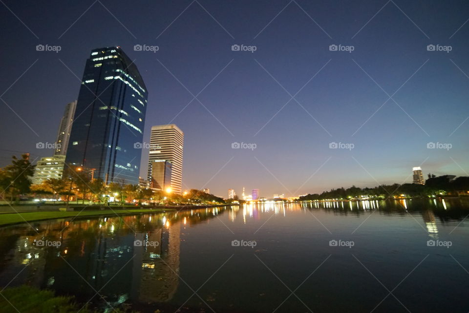 City, Architecture, River, Reflection, Water