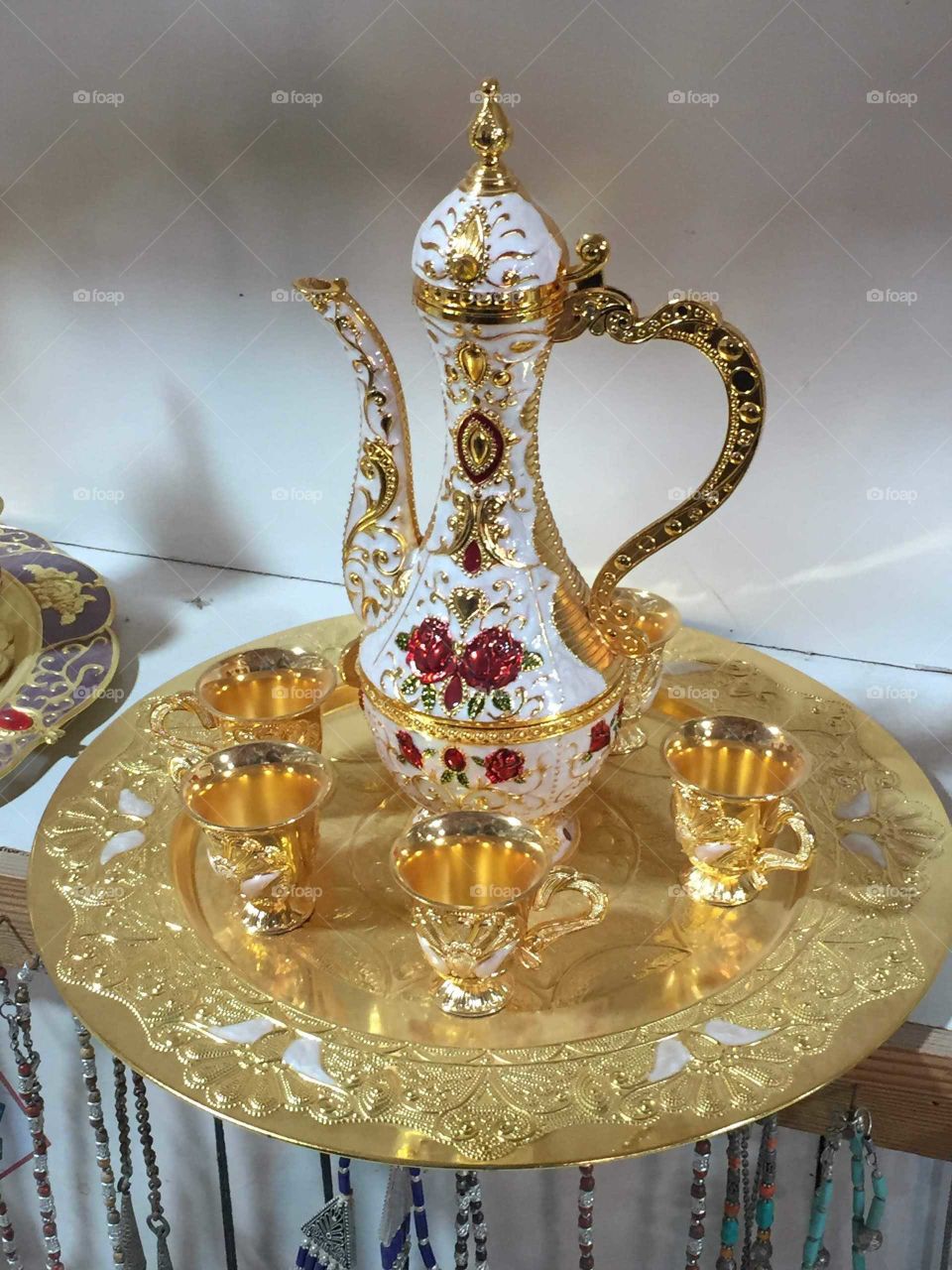Ornate tea kettle