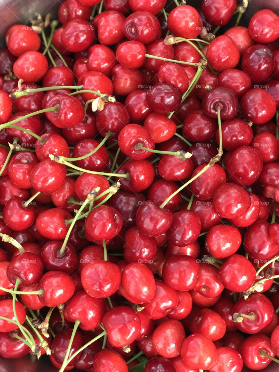 Cherry background. Summer fruit