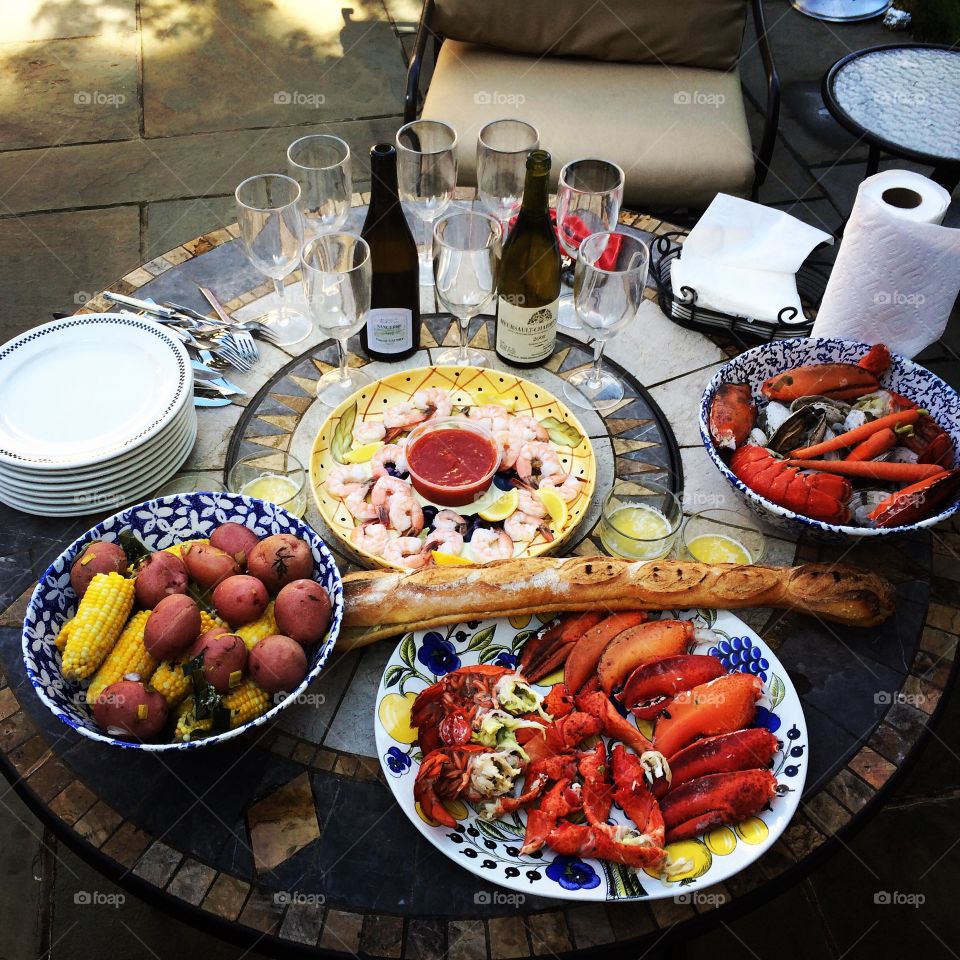 4th of July seafood boil 🦀 
Cold Spring Harbor, New York 