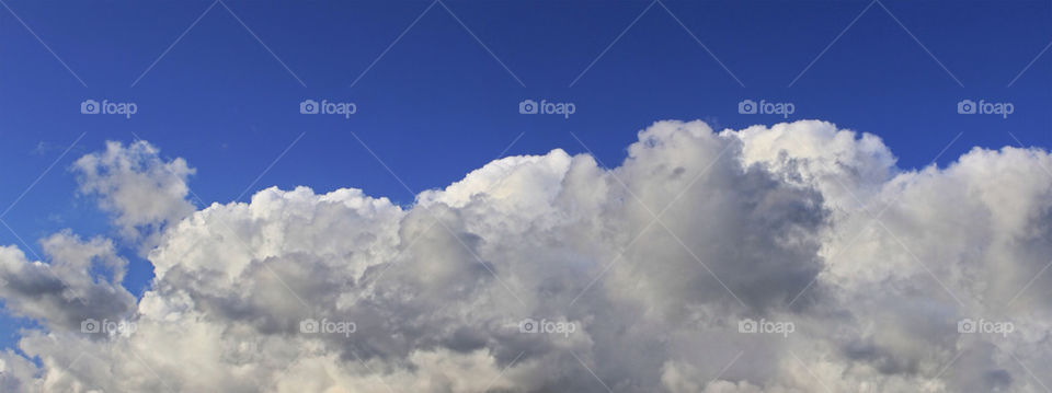 sky blue summer clouds by chris7ben