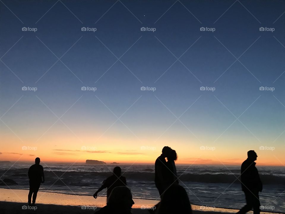 Sunset over Clifton Beach, South Africa