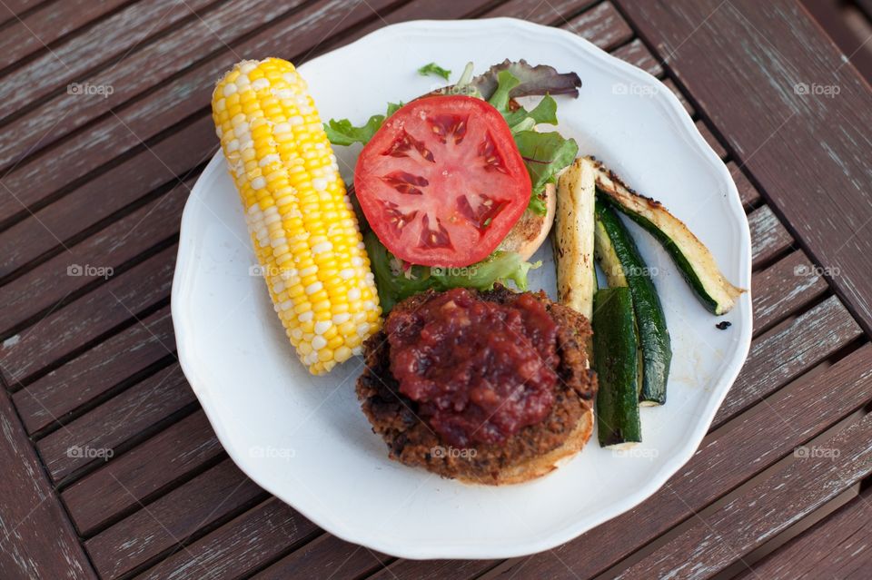 beanburger. porch food