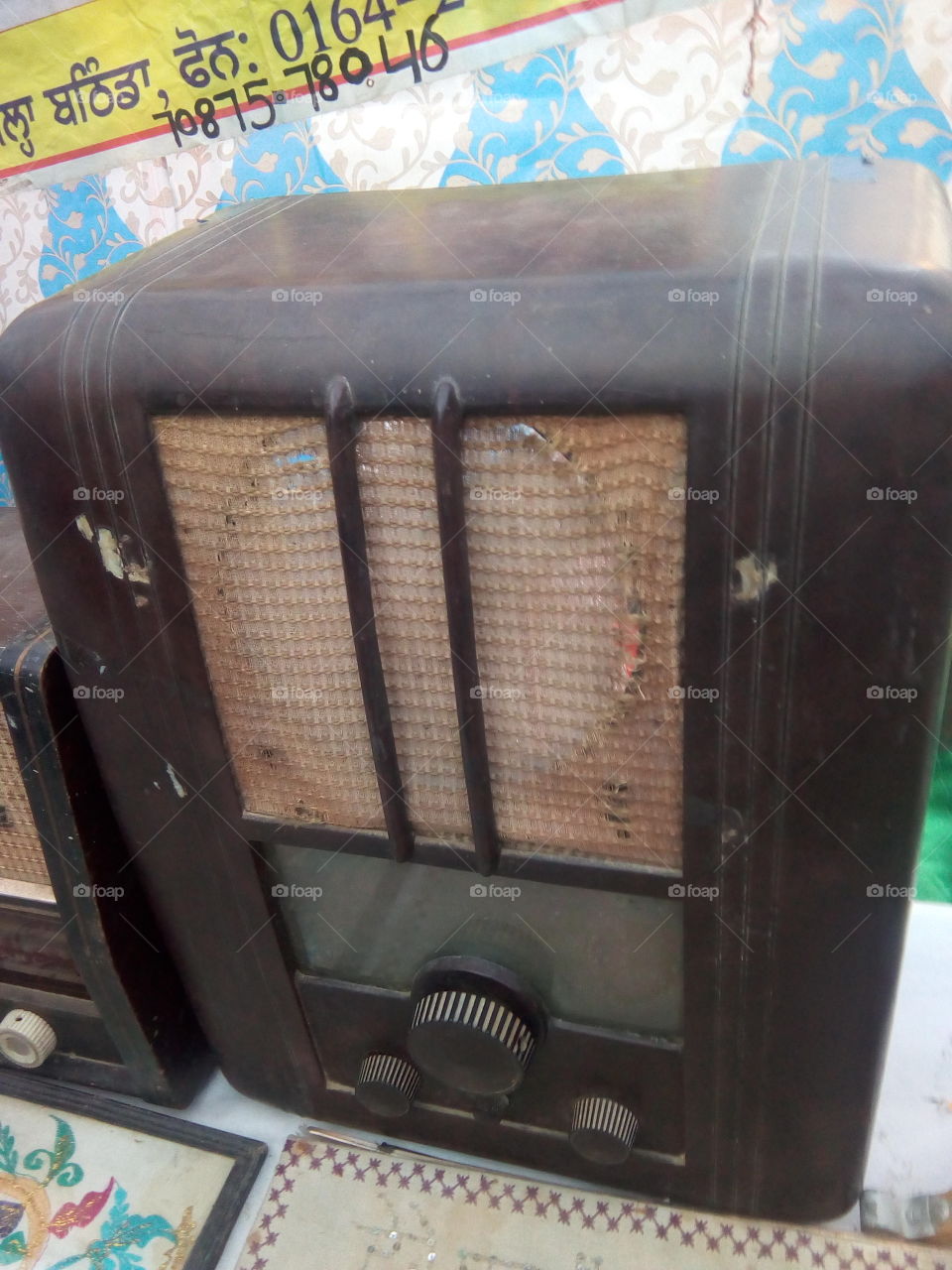 old and antique radio.