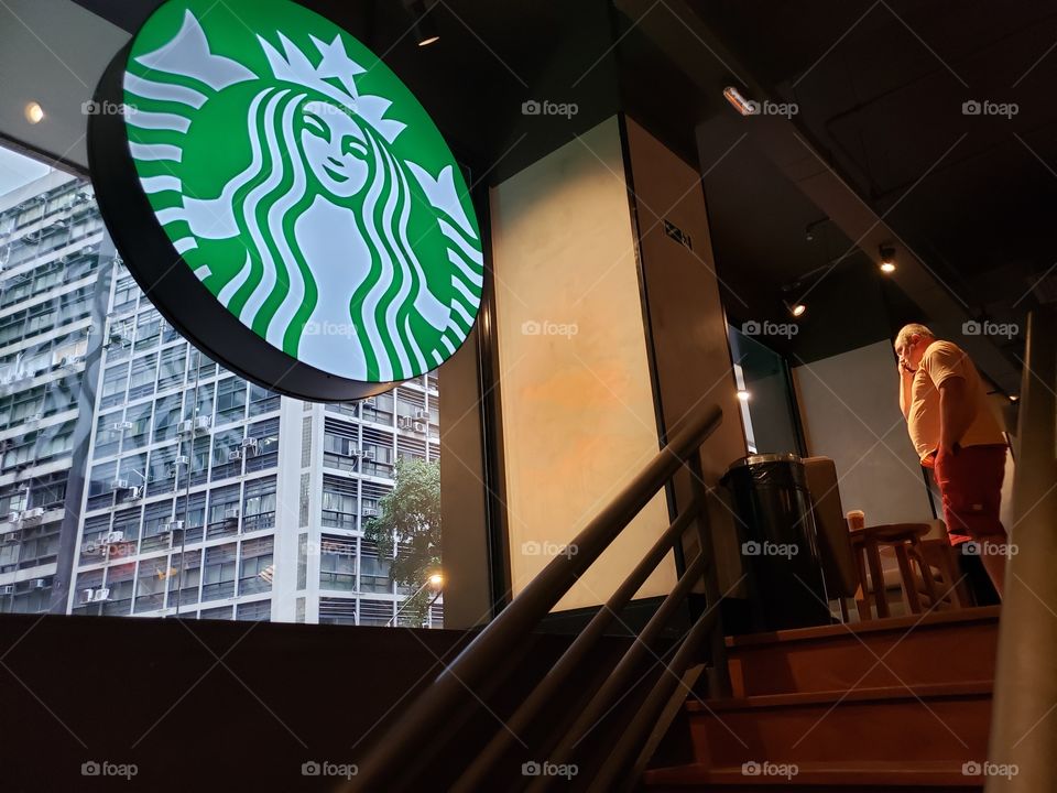 Starbucks, da Central do Brasil, Carioca, Rio de Janeiro.