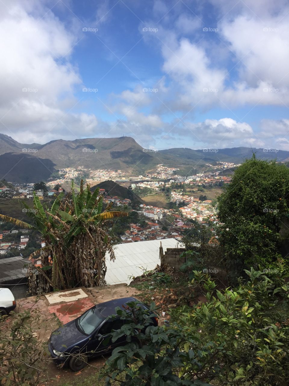 Montains, and blue sky 