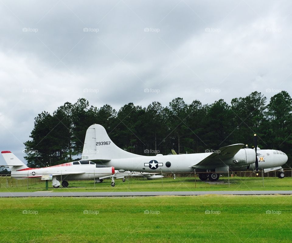 World War II plane in Georgia Park.