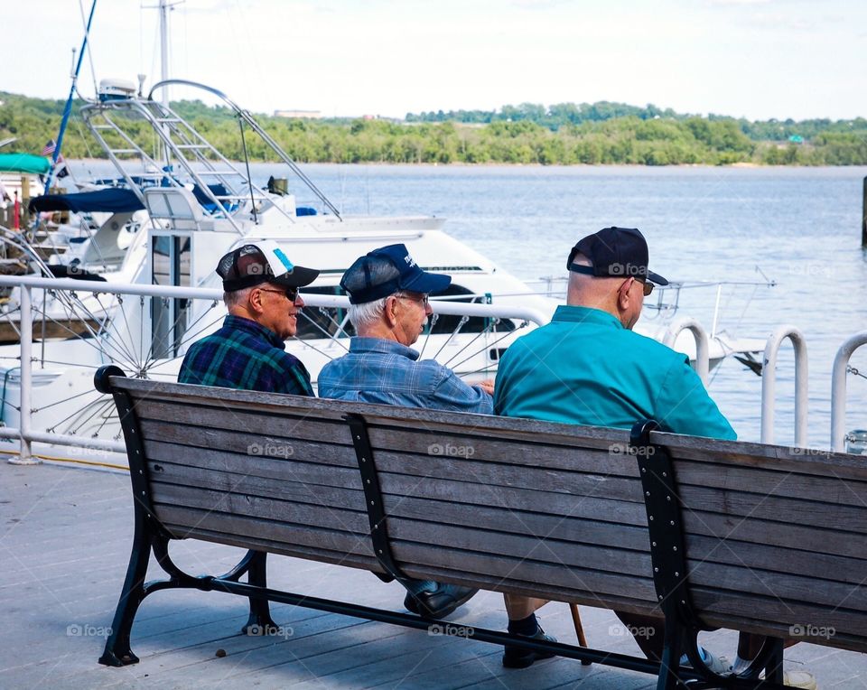 Old Guys on a Bench