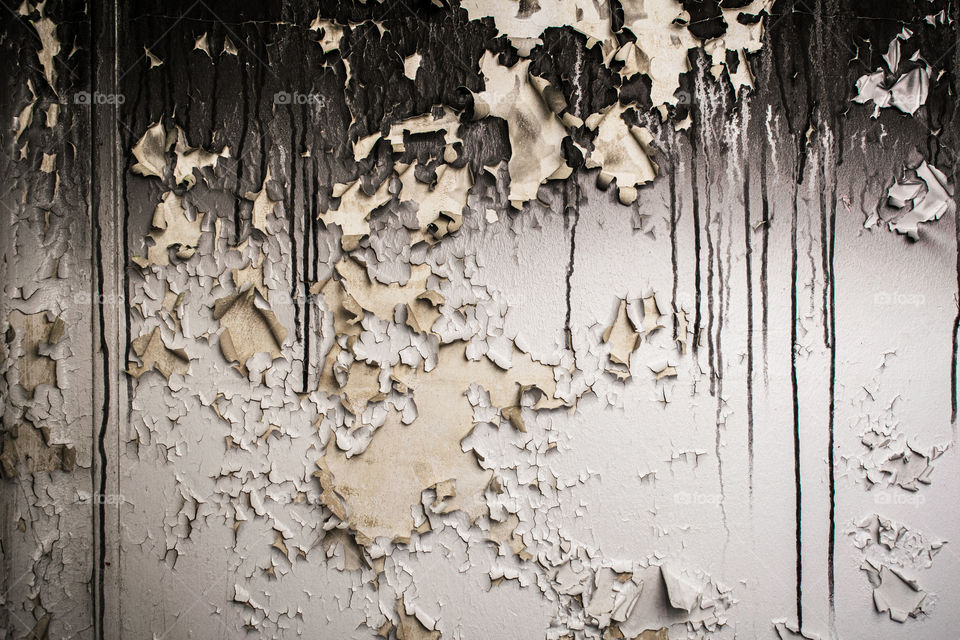 Rustic white and black piling paint wall 