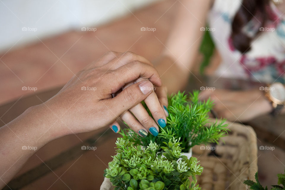 Close-up of Couple holding hands