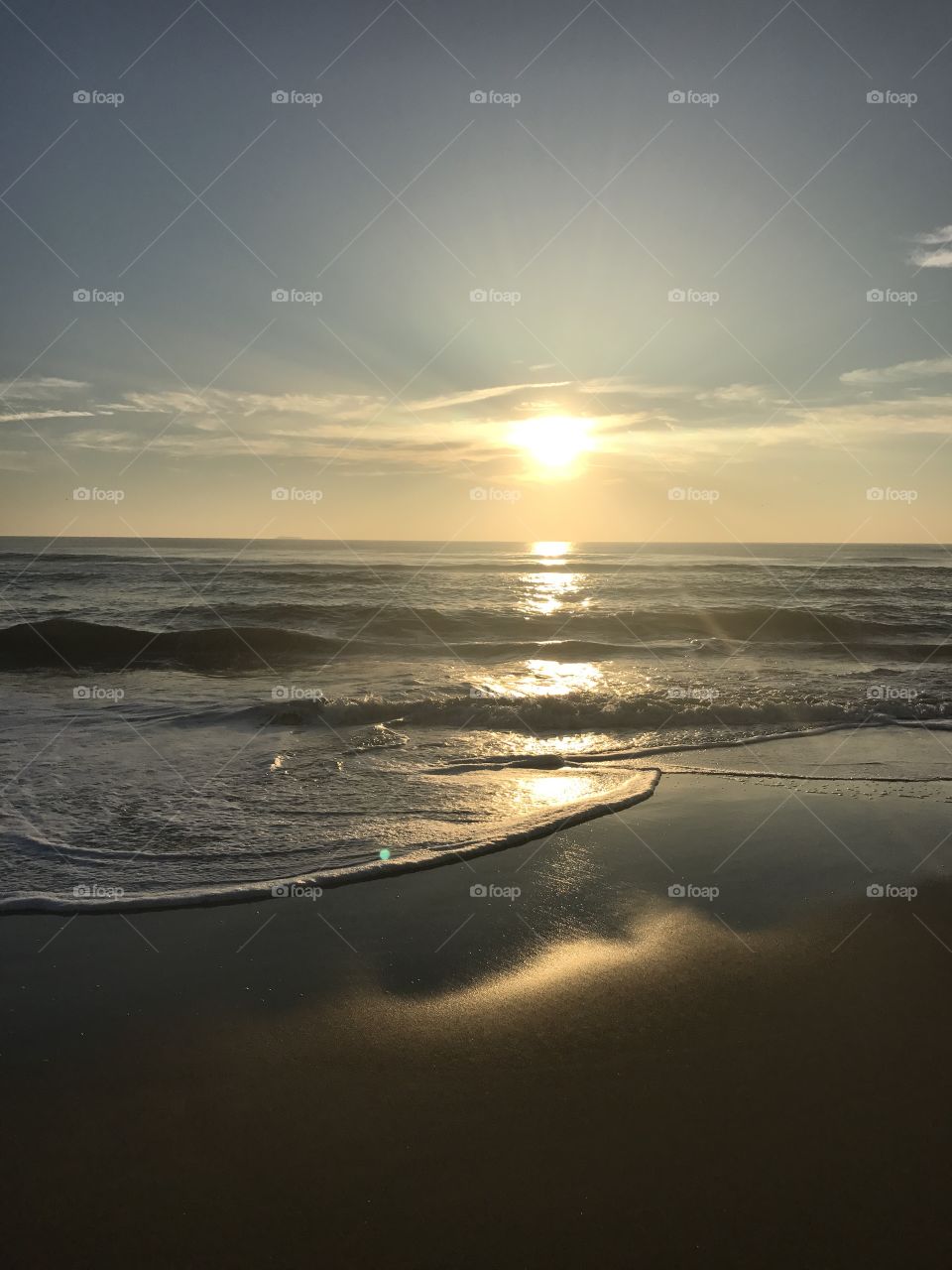 Sun meets ocean