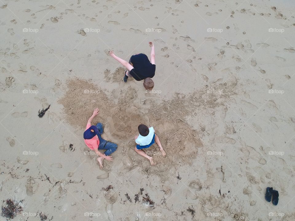 Aerial sand castles