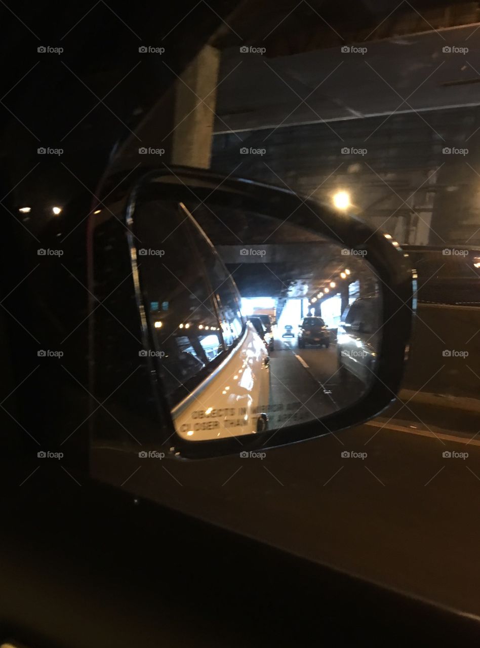 Tunnel traveling in the rearview mirror!