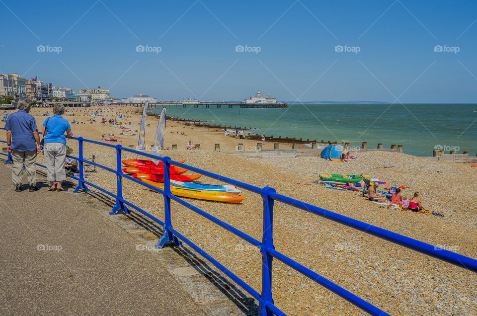 Eastbourne pier at beach