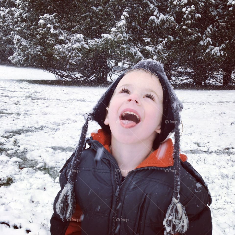 Catching snowflakes