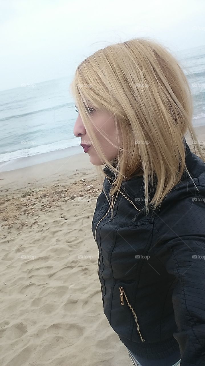 Beach, Sea, Girl, Nature, Sand