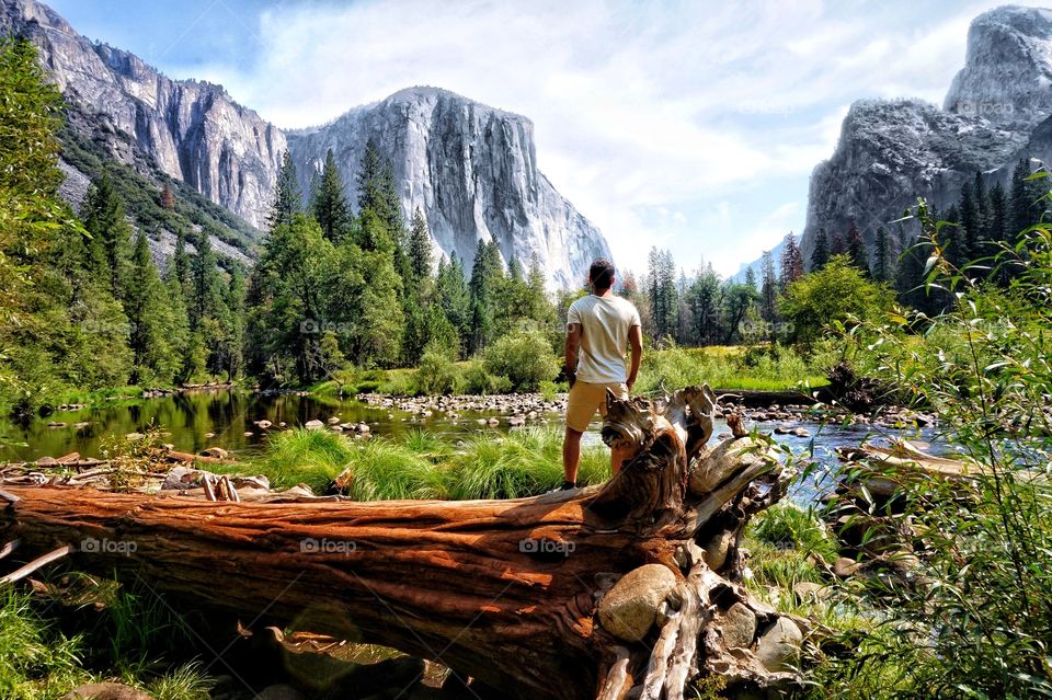in front of Yosemite