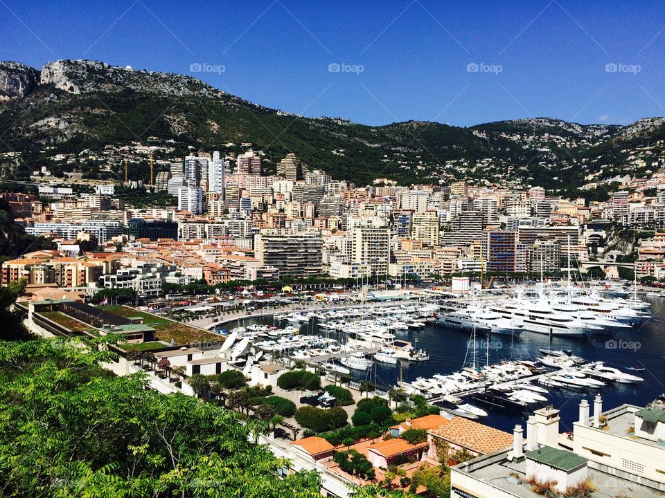 Monte Carlo. Port and city of Monte Carlo, Monaco.