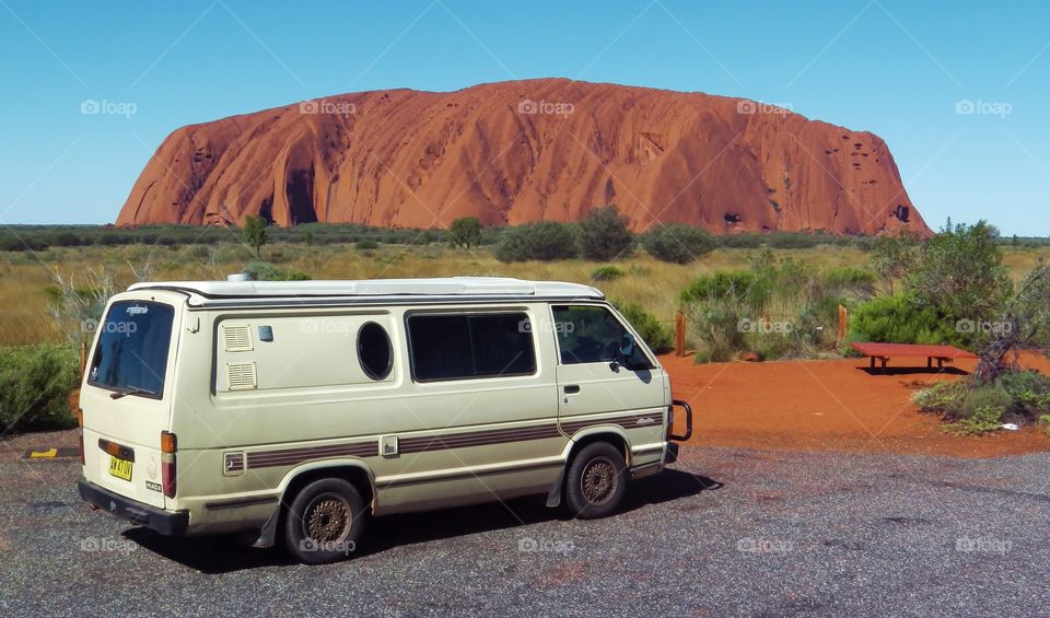 A good spot to park up for a bit! Ayers Rock, aka Uluru.