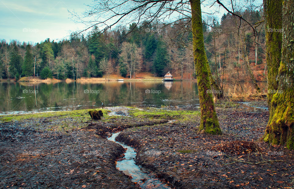 Trakošćan lake in Croatia