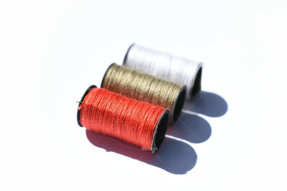 Spools of thread 